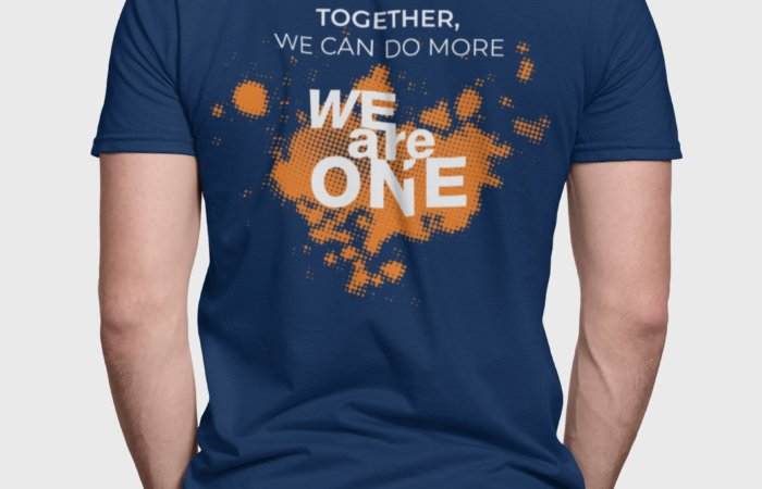 we are one branded shirt design