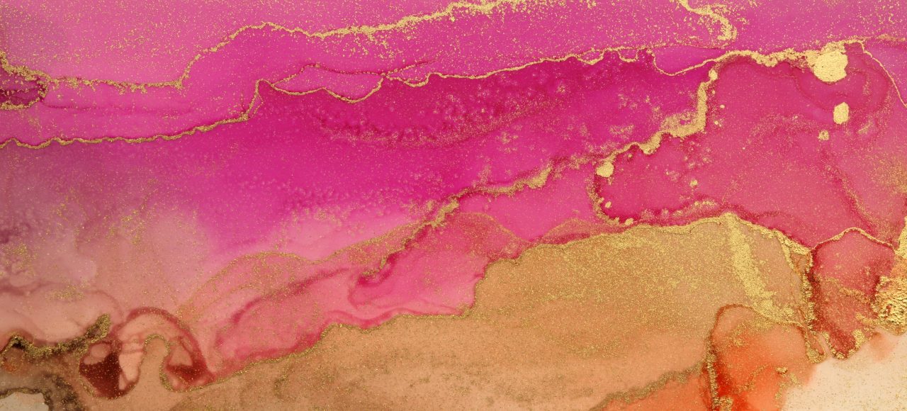 background banner image of abstract painting blots