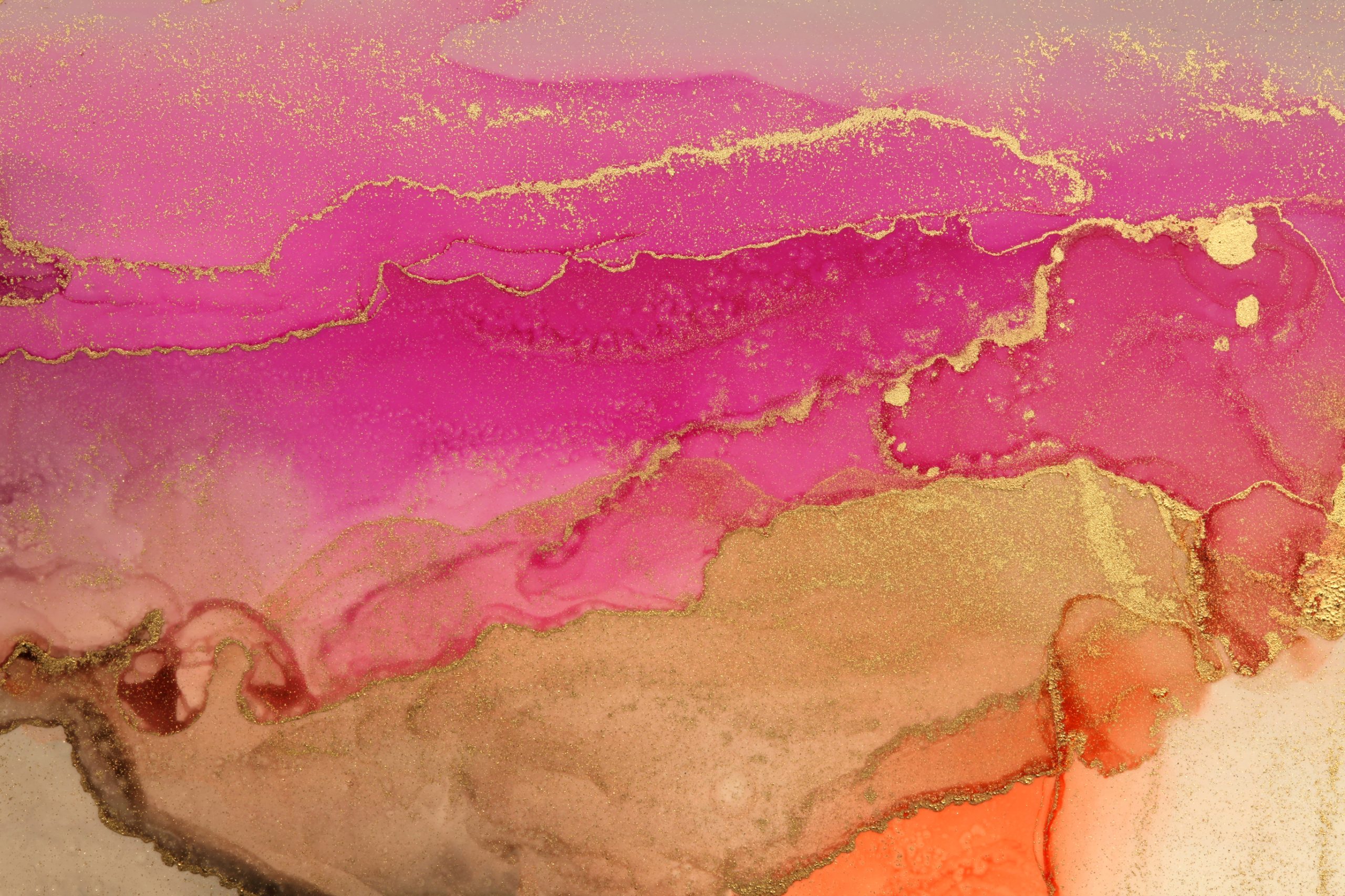 background banner image of abstract painting blots